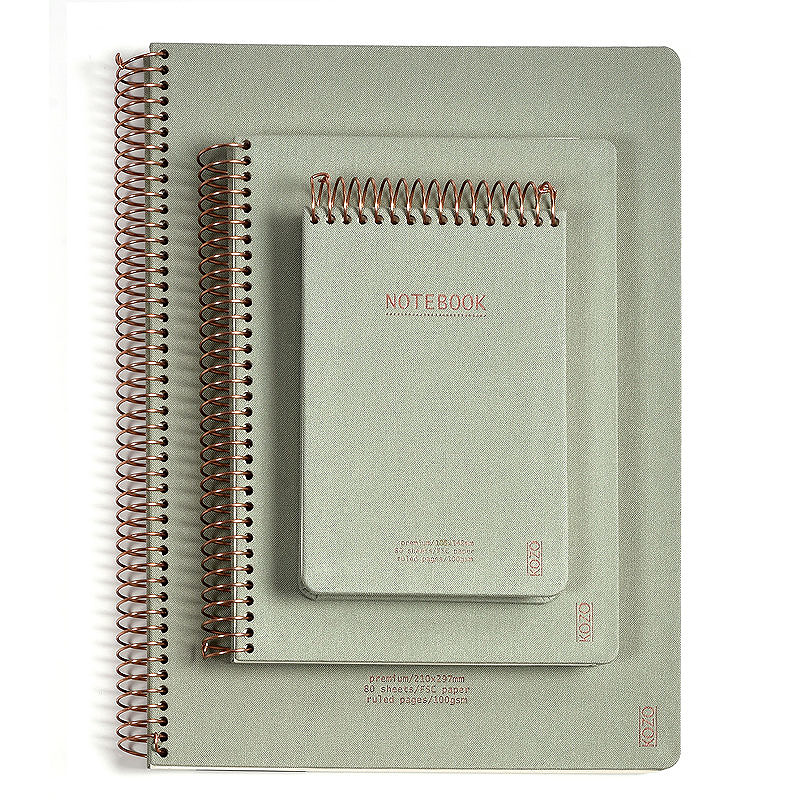 KOZO Notesbog A4 Premium Aloe Vera