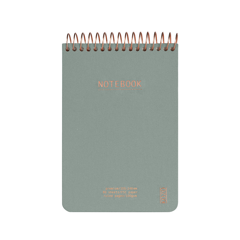 KOZO Notesbog A6 Premium Aloe Vera - Billede 4