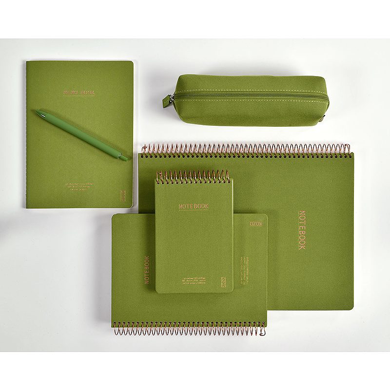 KOZO Notesbog A4 Premium Olive Green - Billede 2