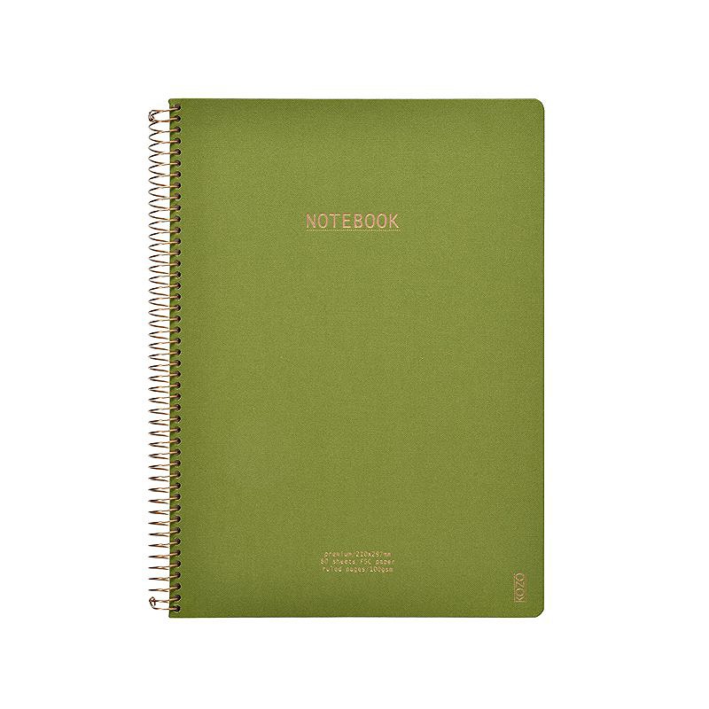 KOZO Notesbog A4 Premium Olive Green - Billede 7