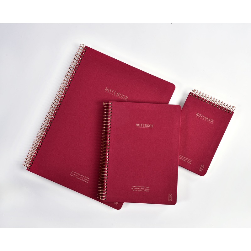 KOZO Notesbog A4 Premium Berry