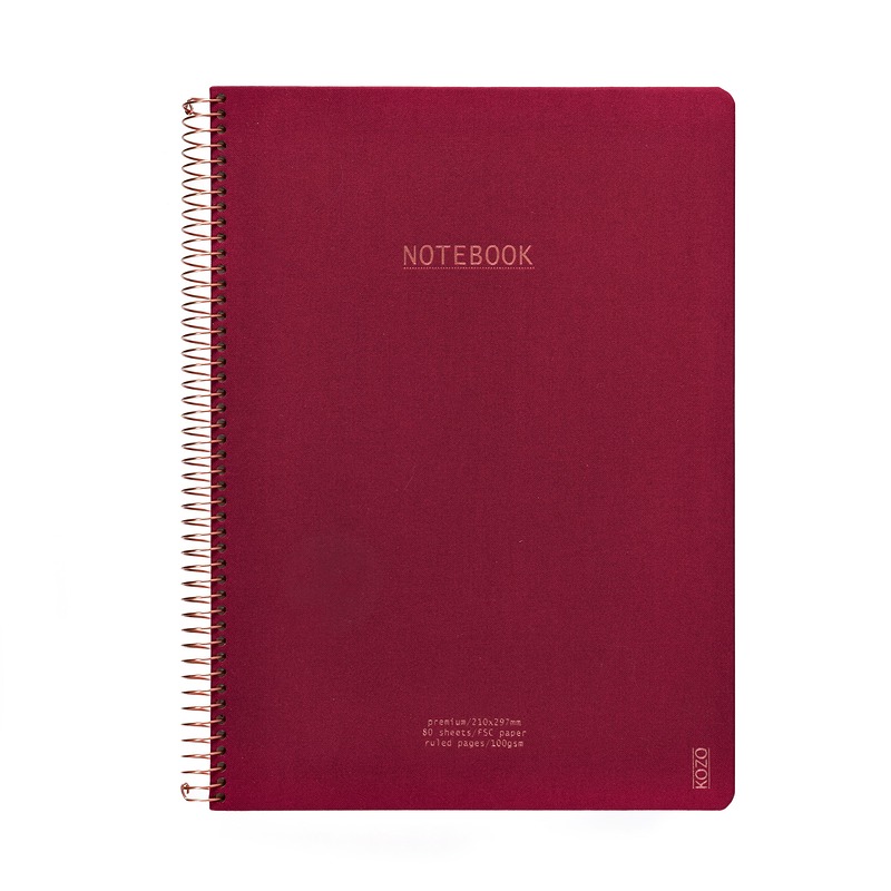 KOZO Notesbog A4 Premium Berry - Billede 6
