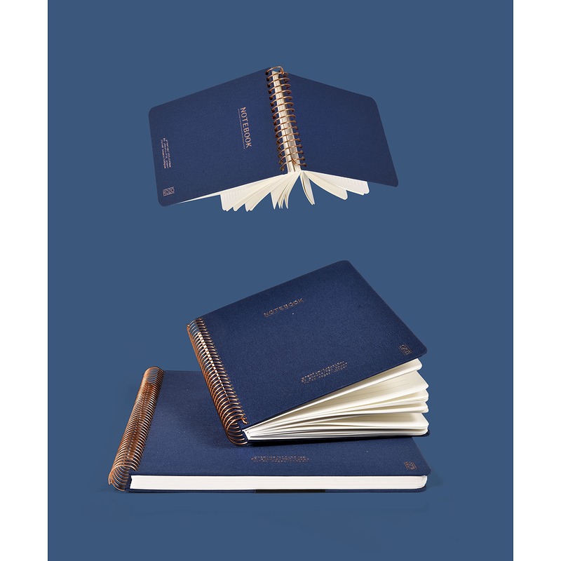 KOZO Kvadreret Notesbog A5 Premium Navy - Billede 4