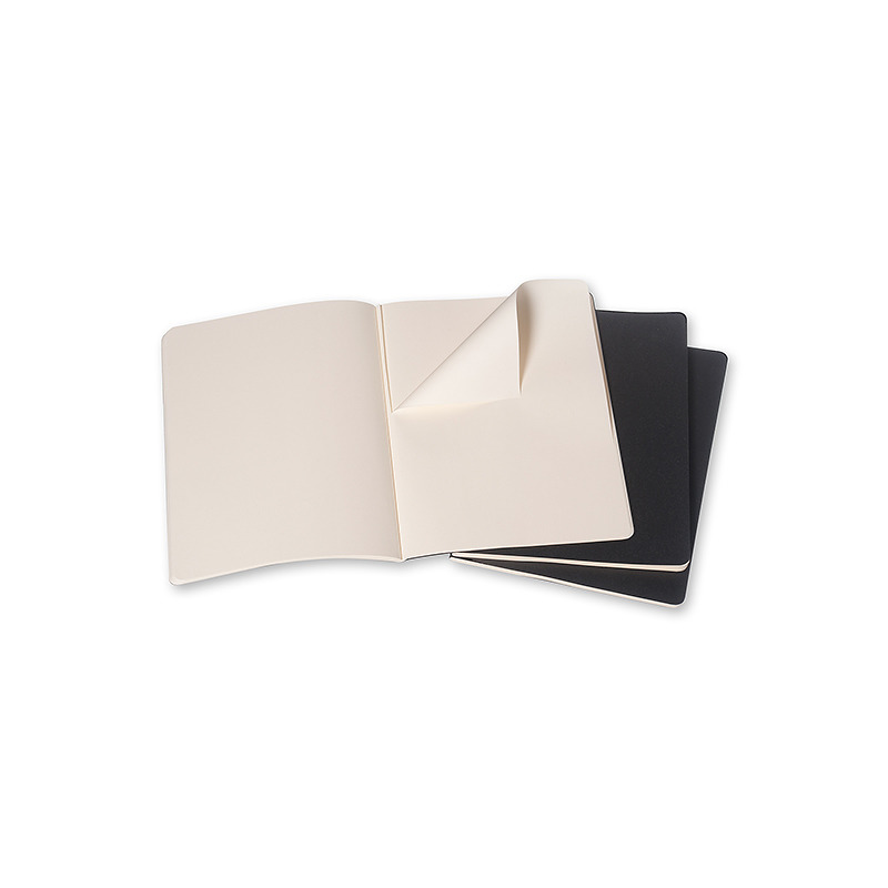 Cahier Journal Blank XL Sort 3-Pak - Billede 2