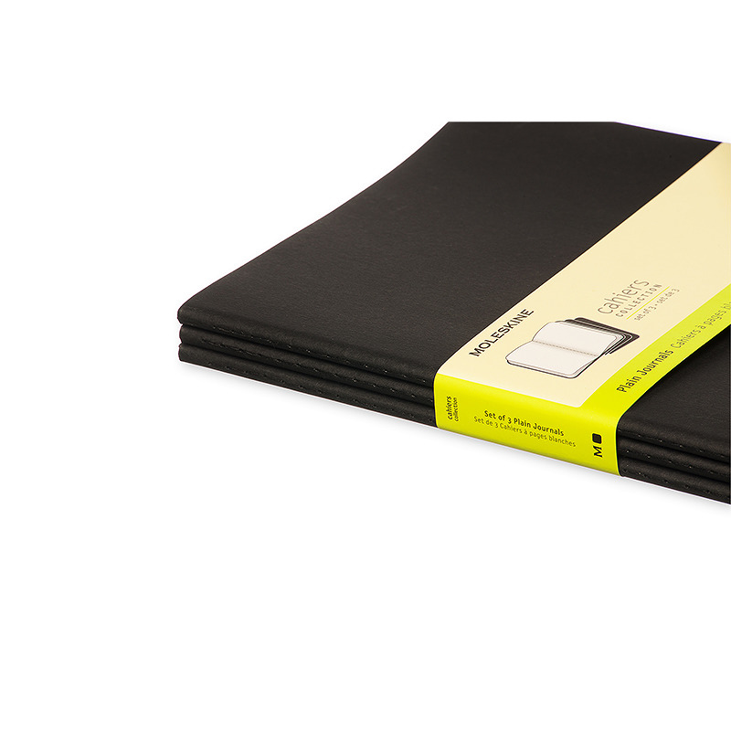 Cahier Journal Blank XL Sort 3-Pak - Billede 3