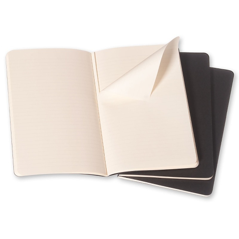 Cahier Journal Linjeret Pocket Sort 3-Pak - Billede 4