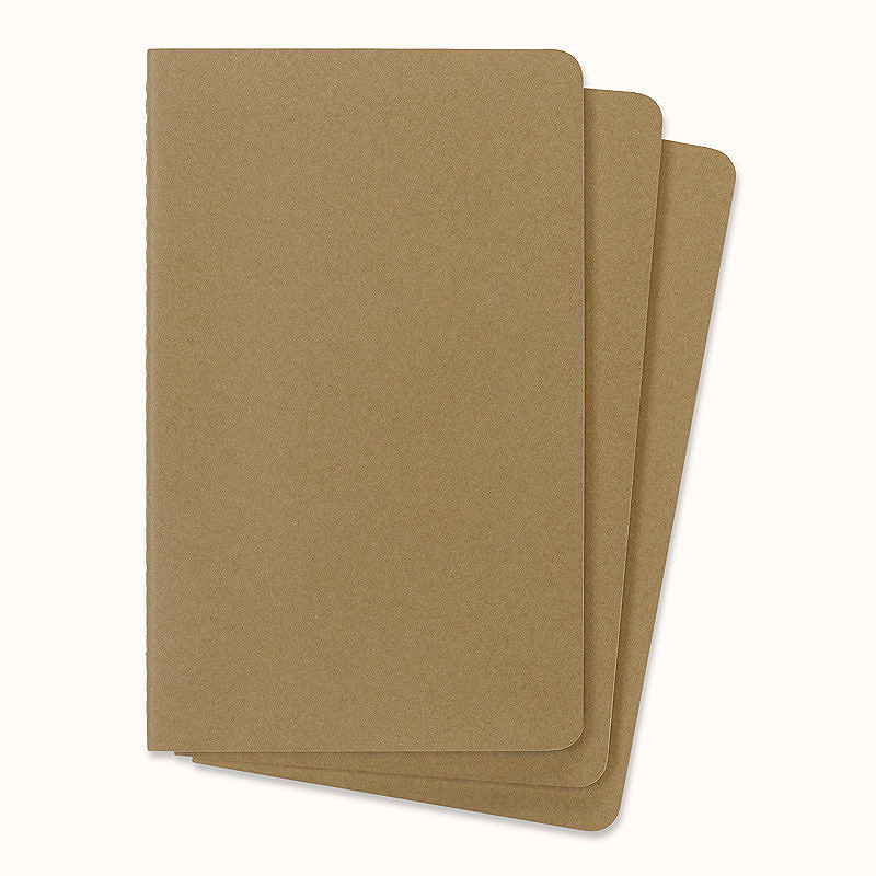 Cahier Journal Blank Large Kraft 3-Pak