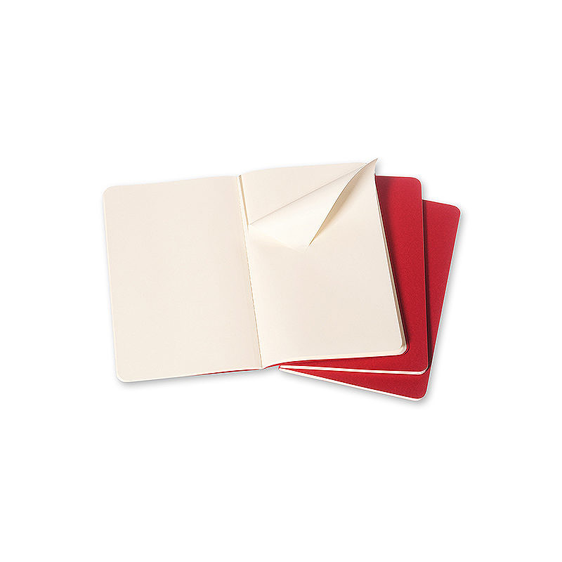 Cahier Journal Blank Large Rød 3-Pak - Billede 2