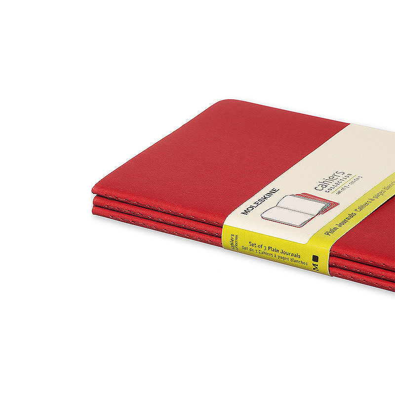 Cahier Journal Blank Large Rød 3-Pak - Billede 4