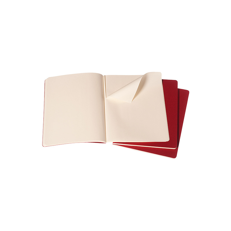 Cahier Journal Blank XL Rød 3-Pak - Billede 3