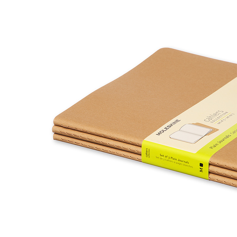 Cahier Journal Blank XL Kraft 3-Pak - Billede 2