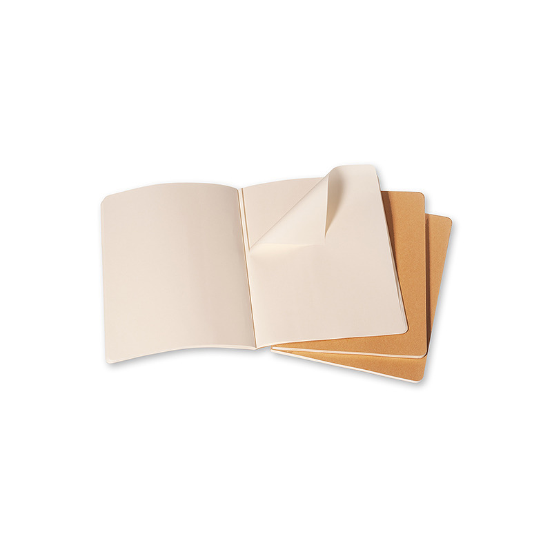 Cahier Journal Blank XL Kraft 3-Pak - Billede 4