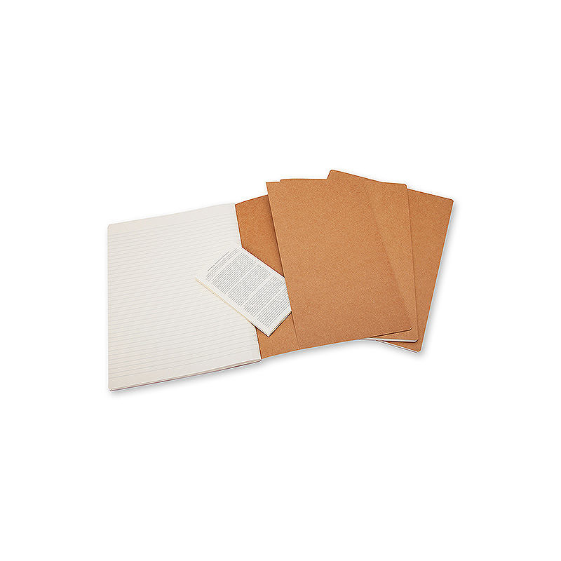 Cahier Journal Linjeret XL Kraft 3-Pak - Billede 3