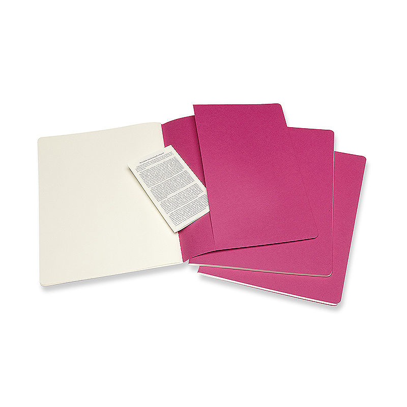 Cahier Journal Blank XL Lyserød 3-Pak - Billede 2