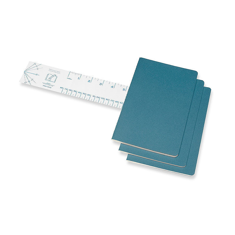 Cahier Journal Blank Large Brisk Blue 3-Pak - Billede 3