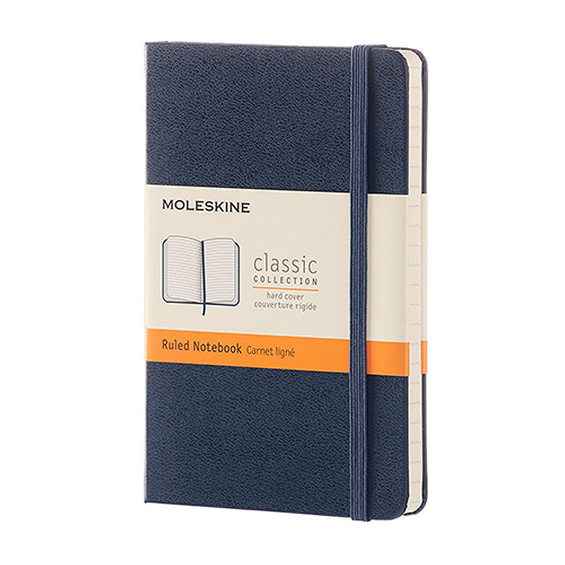 Classic Hard Linjeret Pocket Blå