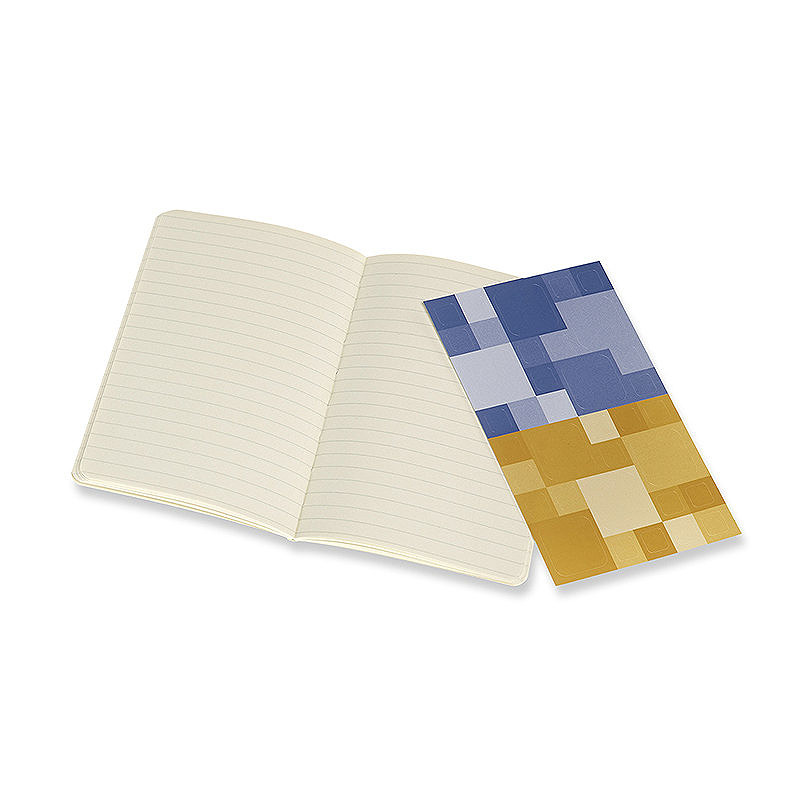 Volant Journal Linjeret Pocket Blå & Gul 2-Pak - Billede 2