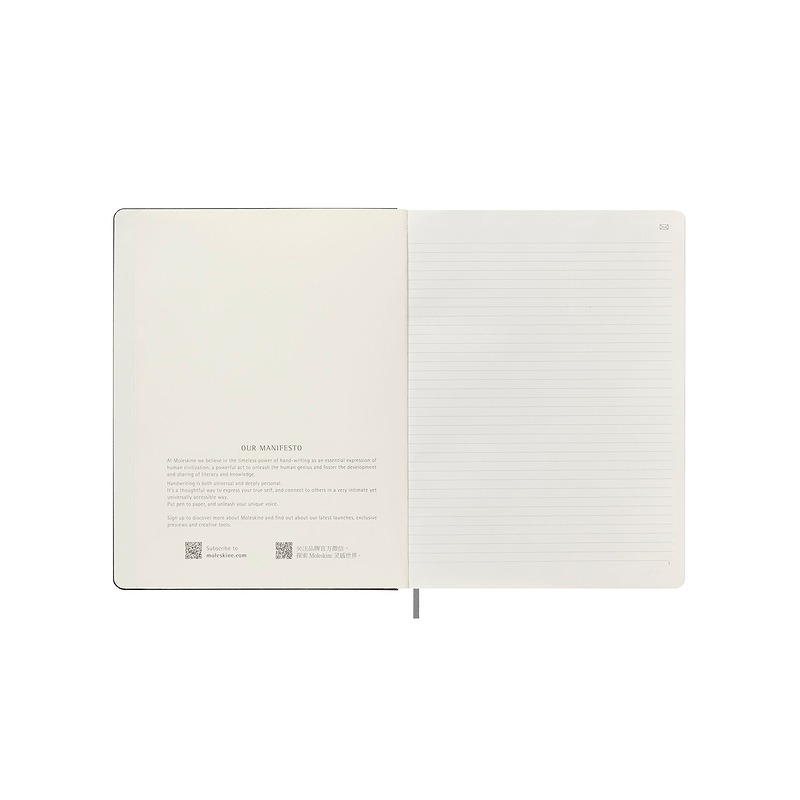 Smart Notesbog Hard Linjeret XL Black - Billede 6