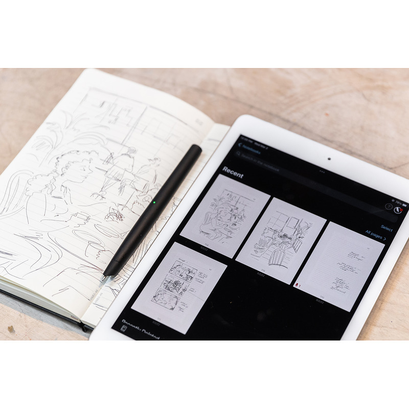 Smart Notesbog Hard Linjeret XL Black - Billede 7