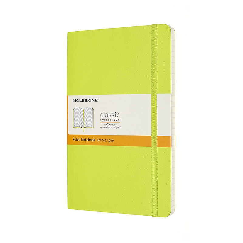 Classic Soft Linjeret Large Lemon Green