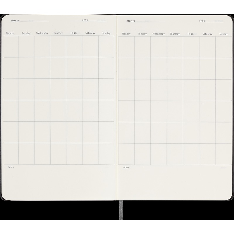 Classic Hard Udateret WeekNote Large Sort - Billede 3