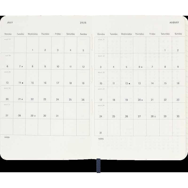 Classic Soft 18M 25/26 WeekNote Pocket Sapphire Blue - Billede 4