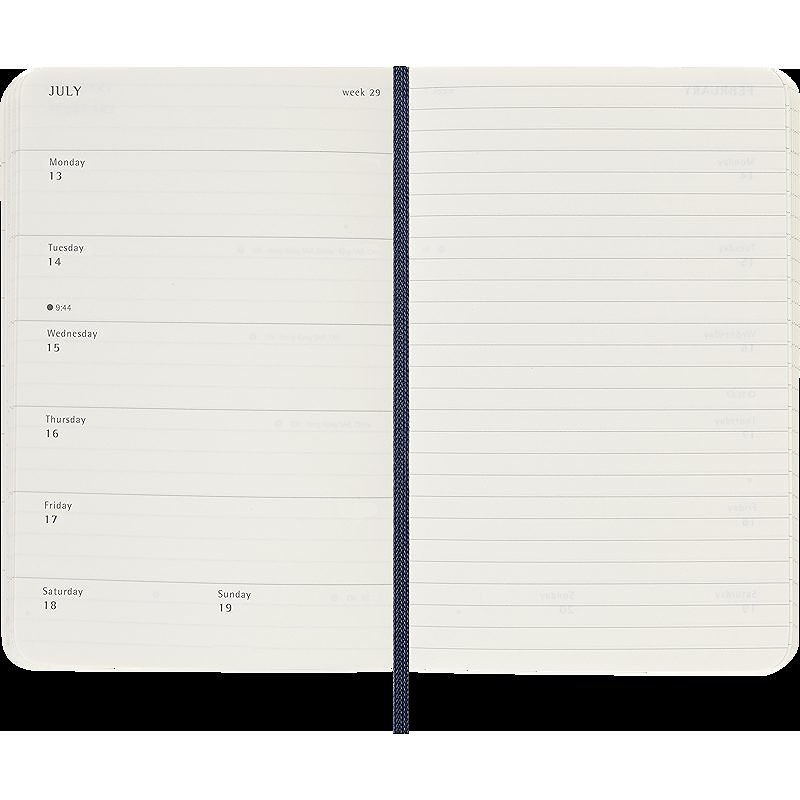Classic Soft 18M 25/26 WeekNote Pocket Sapphire Blue - Billede 5