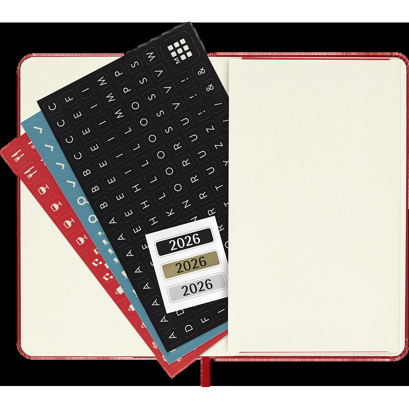 Classic Hard 12M Daily Pocket Rød 2026 - Billede 3