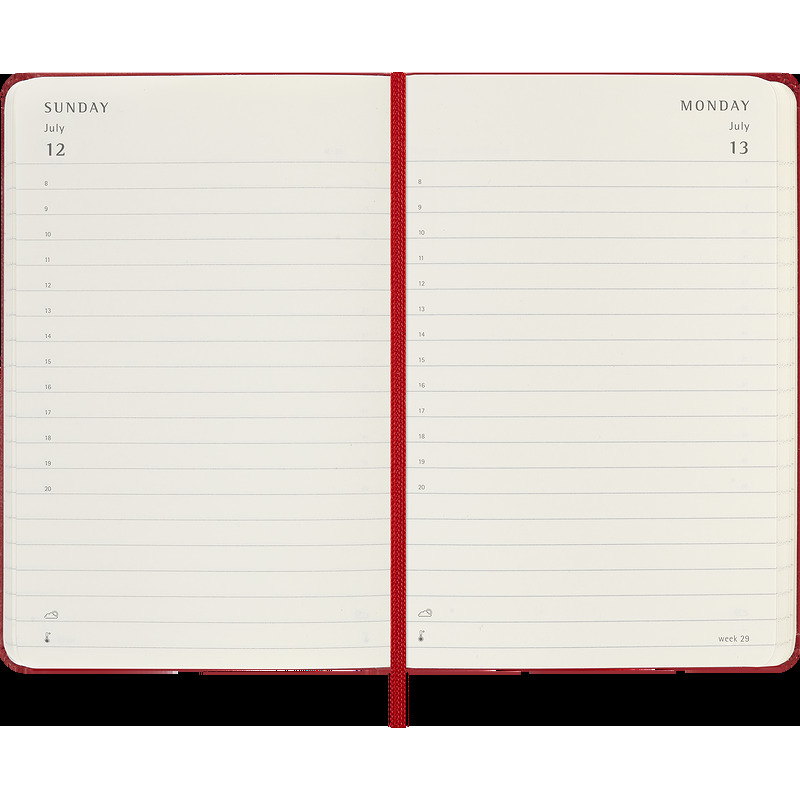 Classic Hard 12M Daily Pocket Rød 2026 - Billede 5