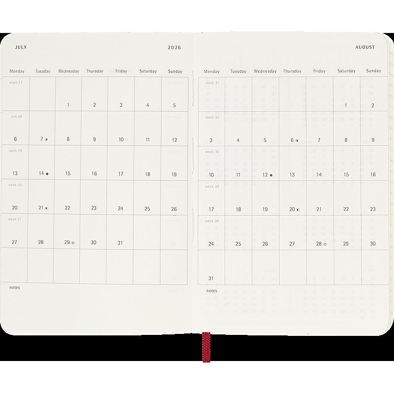 Classic Soft 12M Daily Pocket Rød 2026 - Billede 4