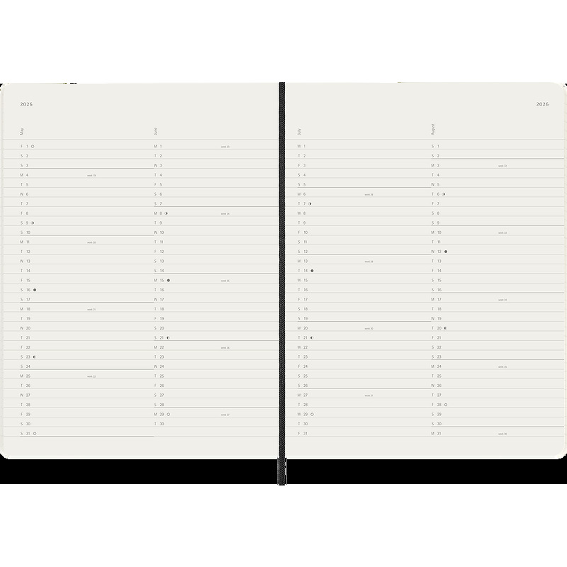 Classic Soft 12M MonthNote XL Sort 2026 - Billede 5