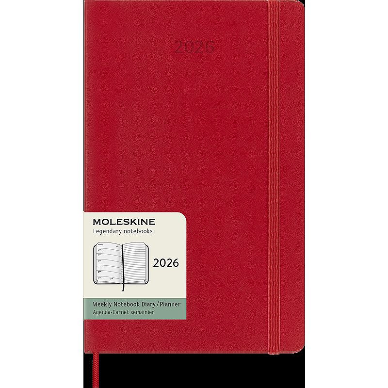 Classic Soft 12M Week Note Large Rød 2026