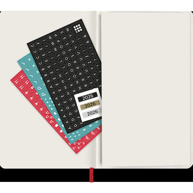Classic Soft 12M Week Note Large Rød 2026 - Billede 3