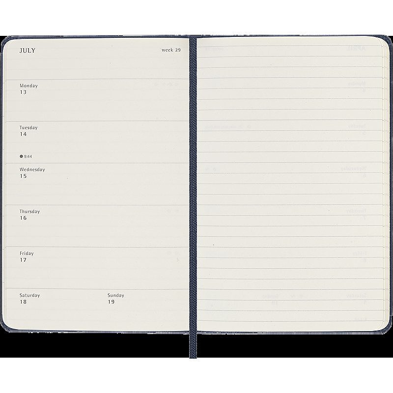 Classic Hard 12M Week Note Pocket Sapphire Blue 2026 - Billede 5