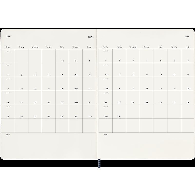Classic Soft 12M Week Note XL Sapphire Blue 2026 - Billede 4