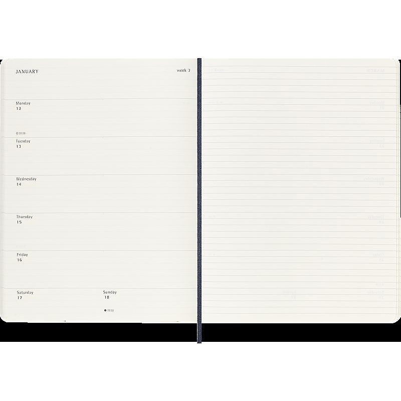 Classic Soft 12M Week Note XL Sapphire Blue 2026 - Billede 5