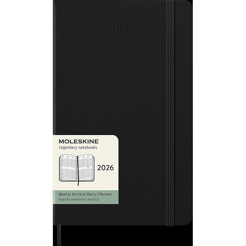 Classic Hard 12M Weekly Vertical Large Black 2026