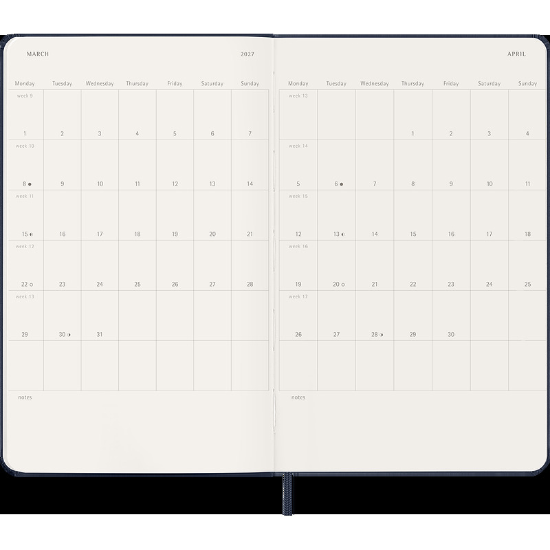 Classic Hard 18M 26/27 Week Note Large Sapphire Blue - Billede 4