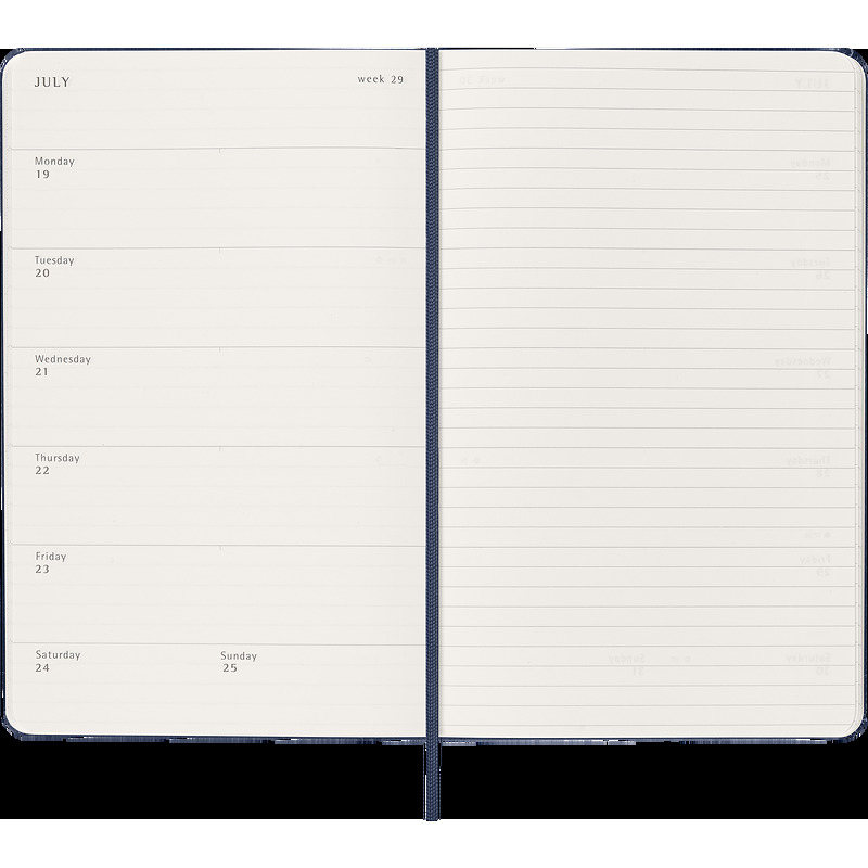 Classic Hard 18M 26/27 Week Note Large Sapphire Blue - Billede 5