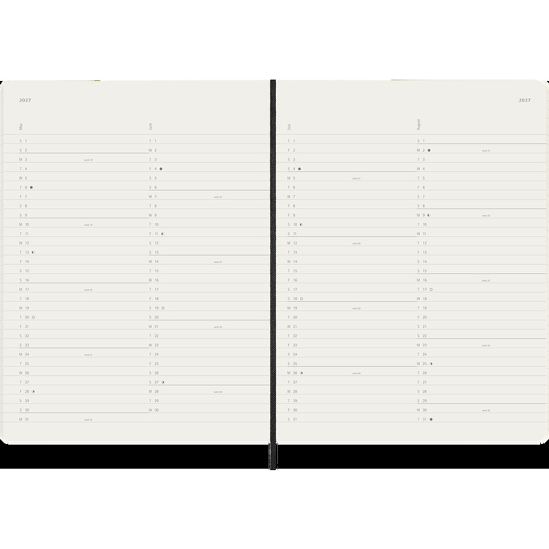 Classic Soft 12M MonthNote XL Sort 2027 - Billede 5