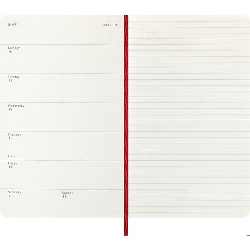 Classic Soft 12M Week Note Large Rød 2027 - Billede 5