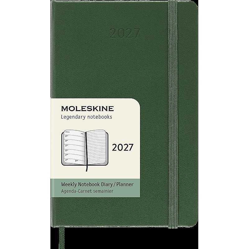 Classic Hard 12M Week Note Pocket Myrtle Green 2027