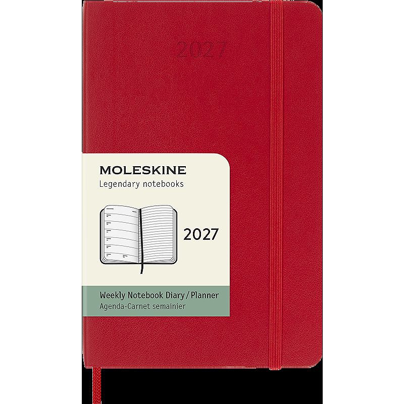 Classic Soft 12M Week Note Pocket Rød 2027