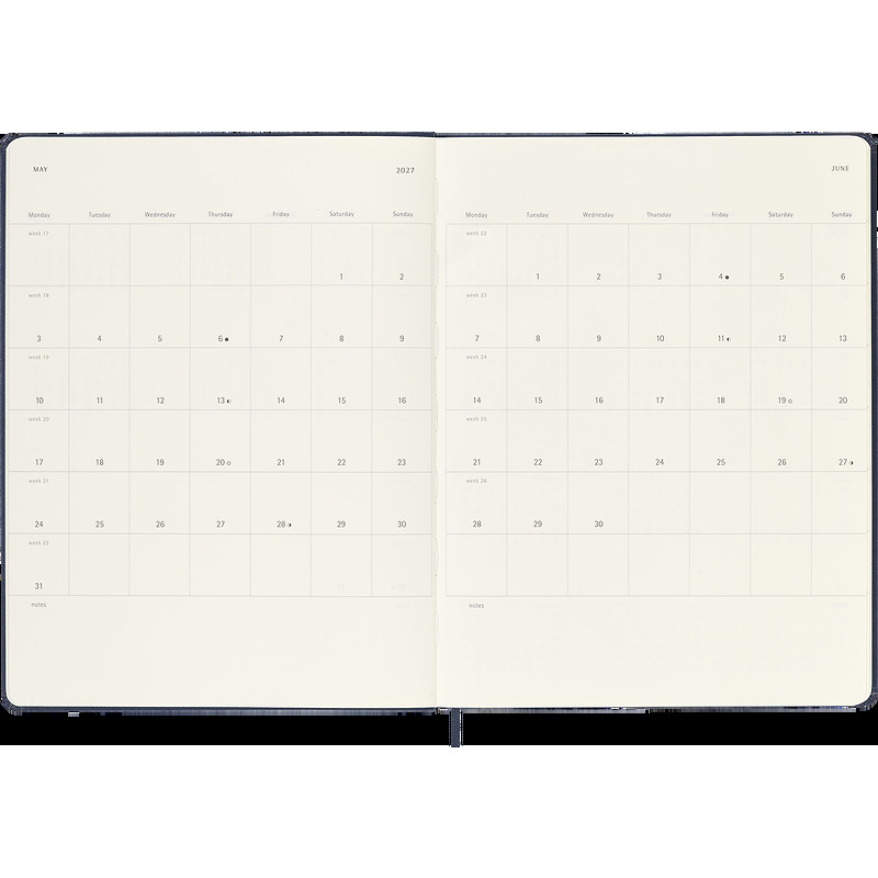 Classic Hard 12M Week Note XL Sapphire Blue 2027 - Billede 3