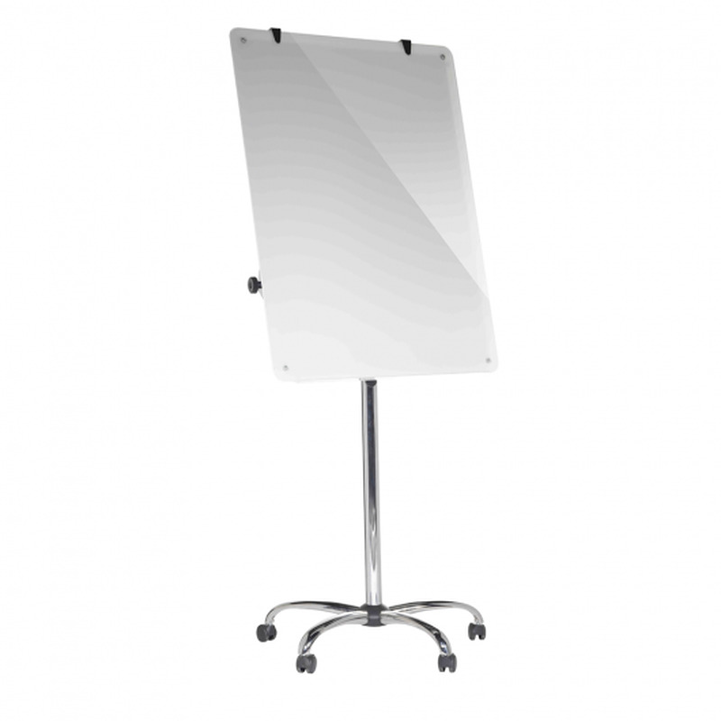 Glastavle Flipover 106x75cm Magnetisk Hvid