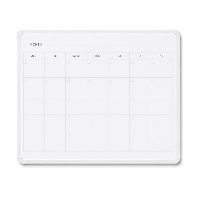Wera Whiteboard Månedsplanlægger Hvid Ramme 40x60cm