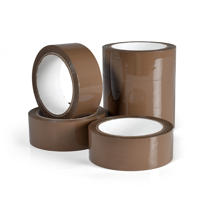 Grippie Pakketape 66mx38mm PP Brun - Billede 2