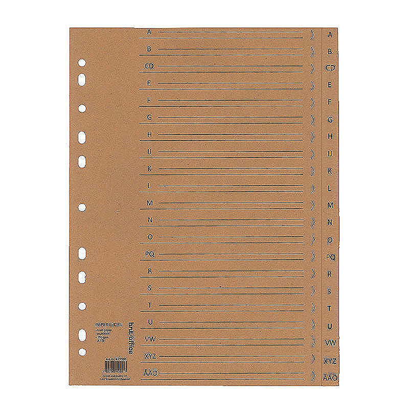 A-Ø Register i Kraftpapir