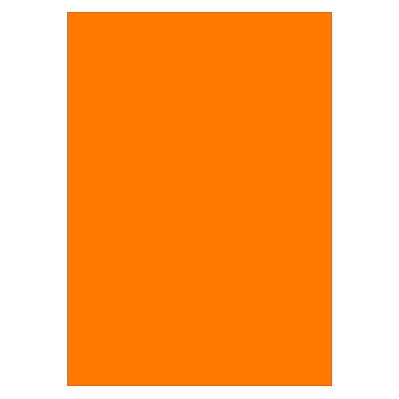 Karton 50x70 260 Gram 10 Ark Neon Orange