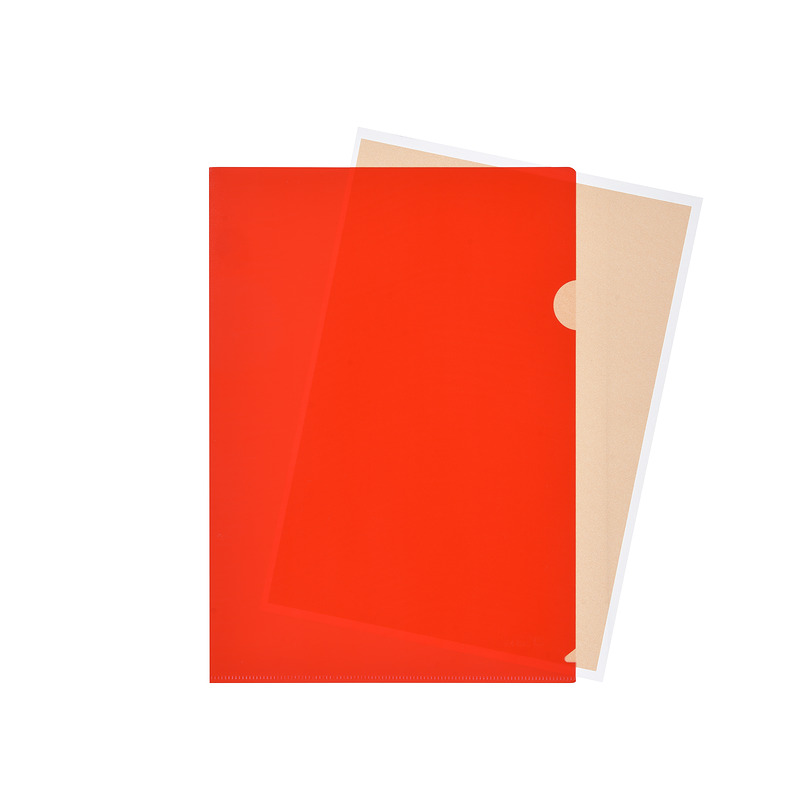 Wera Aktmappe A4 110 Mikron 100 Pack Orange Peel Rød